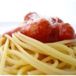 Spaghetti with meatballs