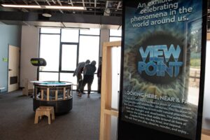 The entry to ViewPoint, CuriOdyssey's new exhibition in the Bay Gallery