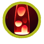 circle-lavalamp1 Bubbles floating in bottle of liquid.